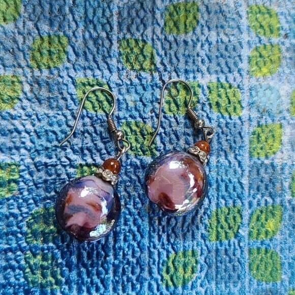 "Little Tortie" & "Mystic Rose" 2sets of earrings - Picture 4 of 5
